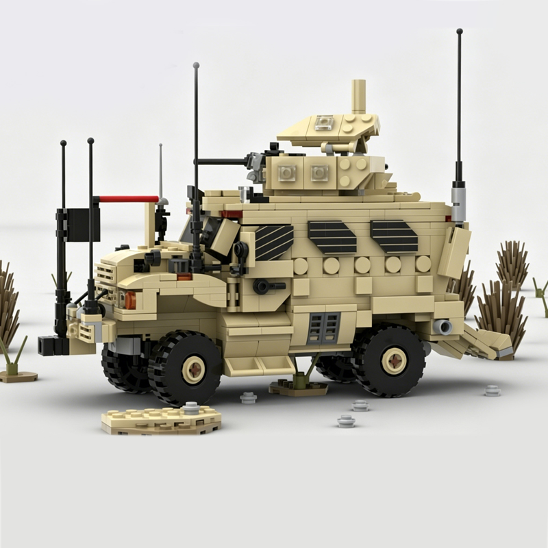 Heavy Equipment Battery - qwert Zwaar gepantserd automodel MOC Bouwstenen