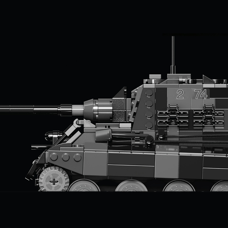 Heavy Equipment Battery - qwert Zware tankvernietiger Model MOC Bouwstenen