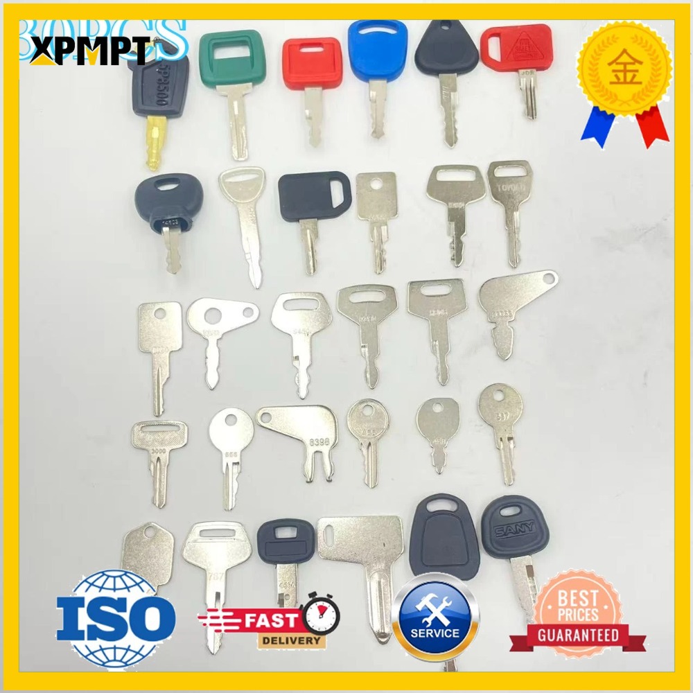 Heavy Equipment Komatsu - 30PCS Zware Apparatuur Sleutels Set Voor