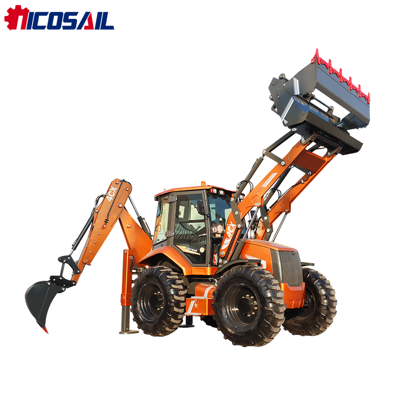 Tractor Backhoe - Mini-tractoren voor grondverzetmachines, goedkoopste aanpasbare trekvoorziening
