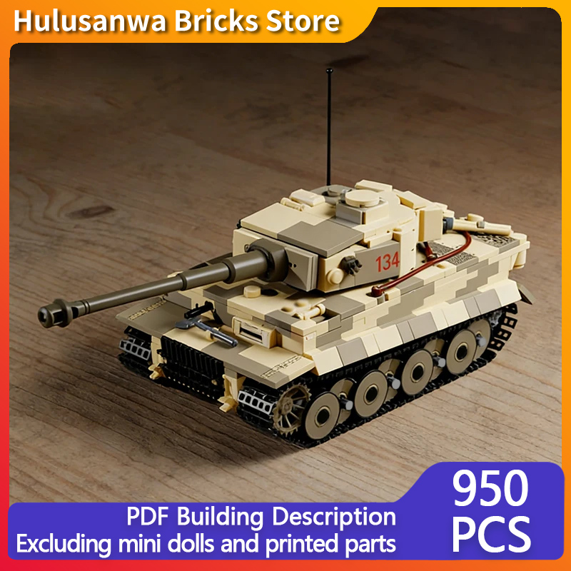 Zware militaire tankmodel MOC  - Heavy Equipment Battery recensie en prijs