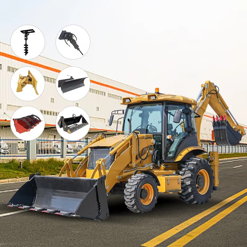 4x4 Graafmachine met voorlader - Tractor Backhoe recensie en prijs