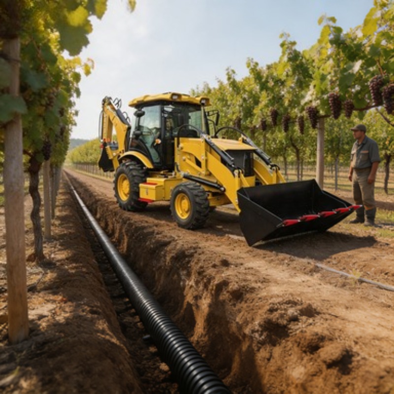 3-tons 4x4 graafmachine met vo - Tractor Backhoe recensie en prijs